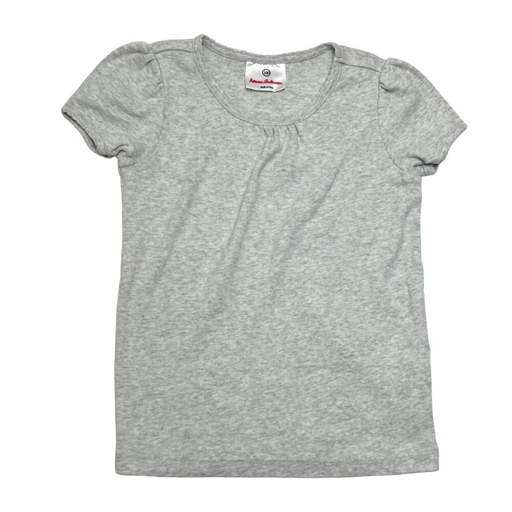 Hanna Andersson Gray Heather Pima Cotton Top